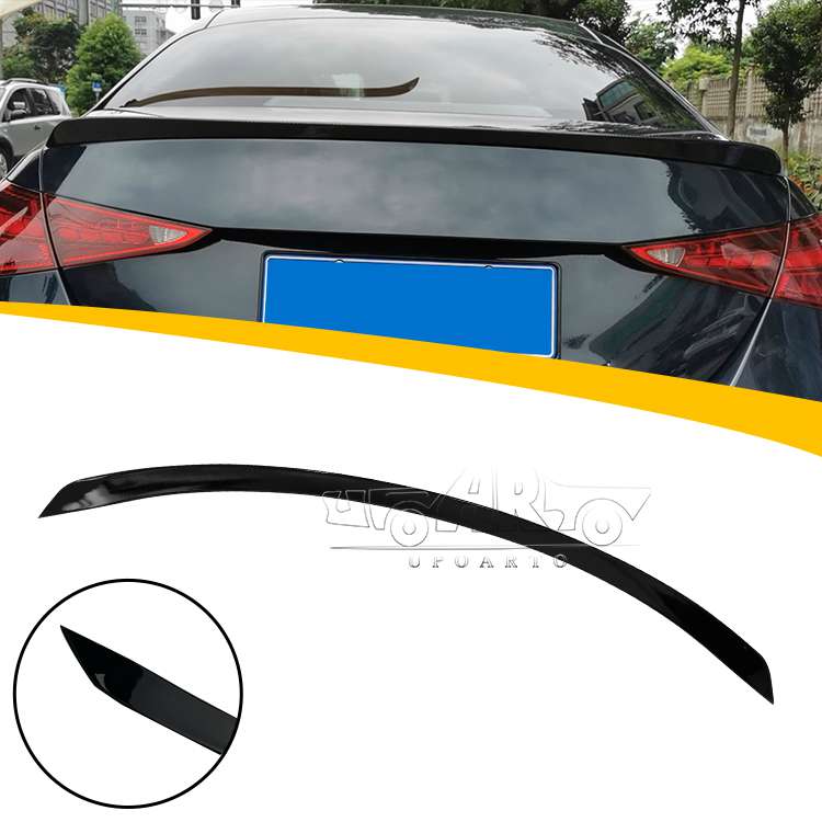 C63s Style Rear Boot Spoiler For Mercedes BenZ C Class W206