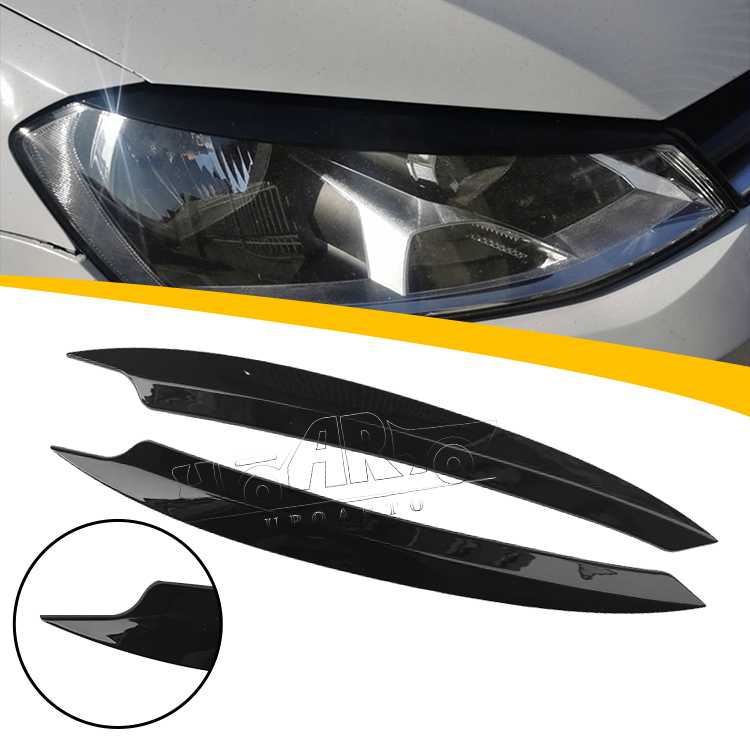 Front Headlight Eyebrows Eye Lids For Volkswagen Golf 7 MK7