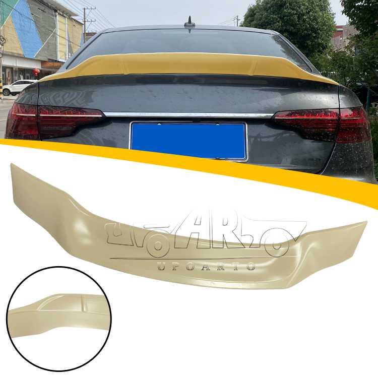 R Style Rear Boot Lip Spoiler For Audi A4 B9 2017-2022