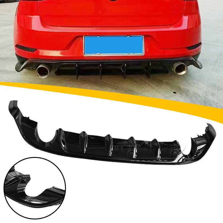 TCR Style Rear Lip Diffuser For VW Golf MK7.5 All Series Upgrade Golf TCR