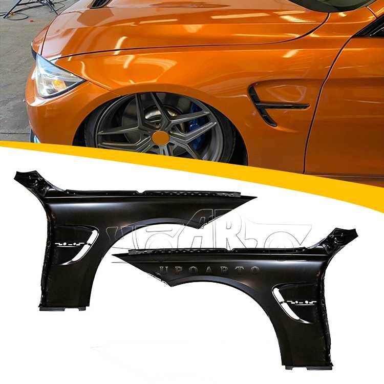 BMW 4 Series F32 Up to F82 M4 2014-2018 M4 Style Side Vent Fenders Conversion