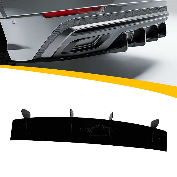 Audi Q8 S-line Rear Bumper Diffuser