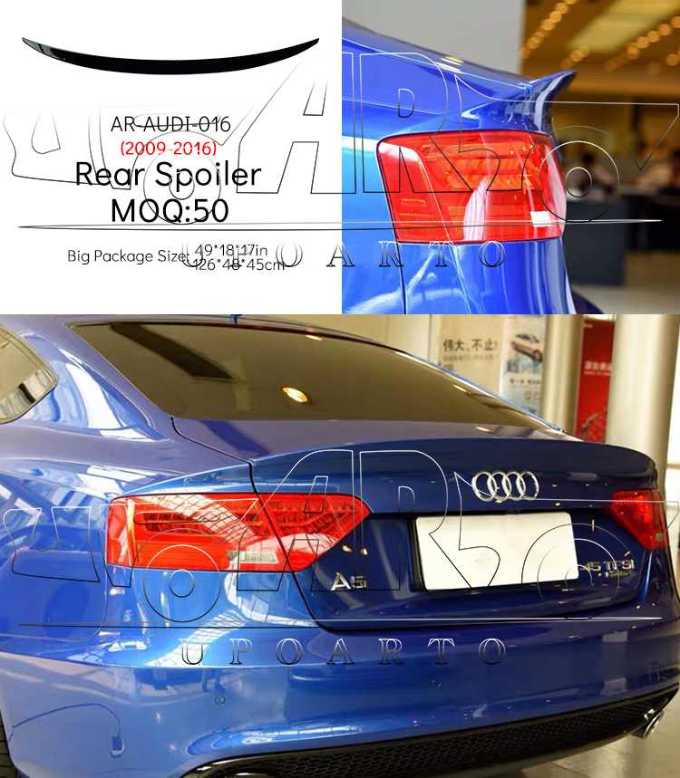 audi a5 coupe boot spoiler